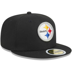 Pittsburgh Steelers New Era Youth Main 59FIFTY Fitted Hat Black | NFL