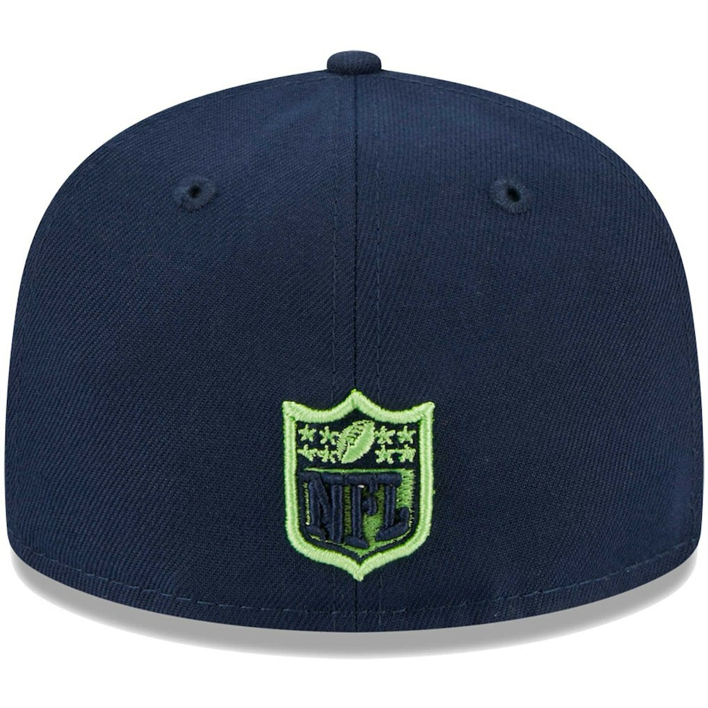 Seattle Seahawks New Era Youth Main 59FIFTY Fitted Hat College Navy | NFL
