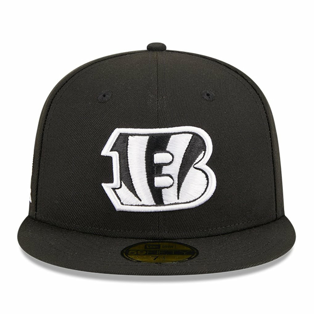 Cincinnati Bengals New Era Main Patch 59FIFTY Fitted Hat Black | NFL