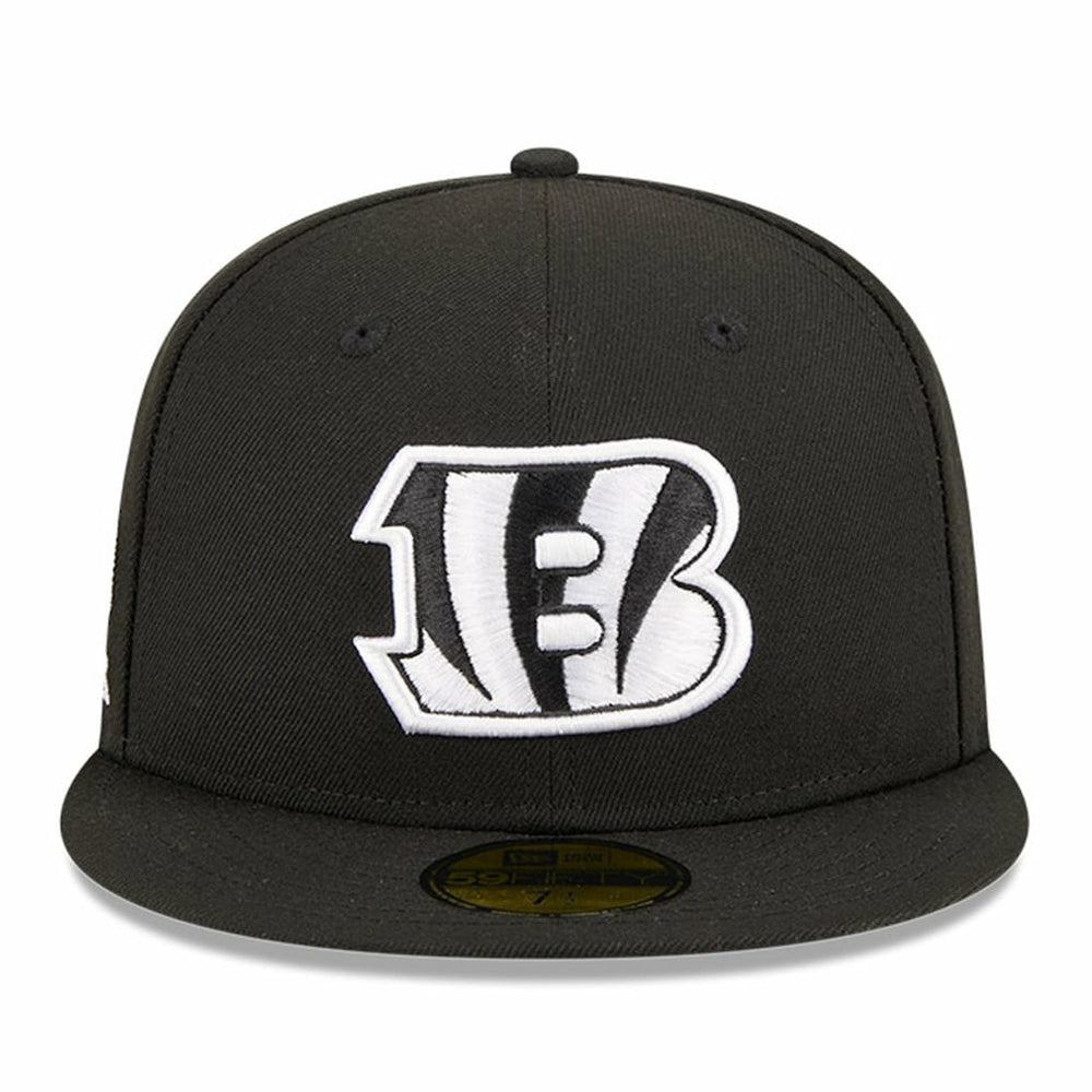 Cincinnati Bengals New Era Main Patch 59FIFTY Fitted Hat Black | NFL