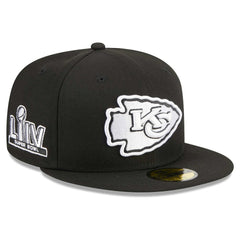 Kansas City Chiefs New Era Main Patch 59FIFTY Fitted Hat Black | NFL