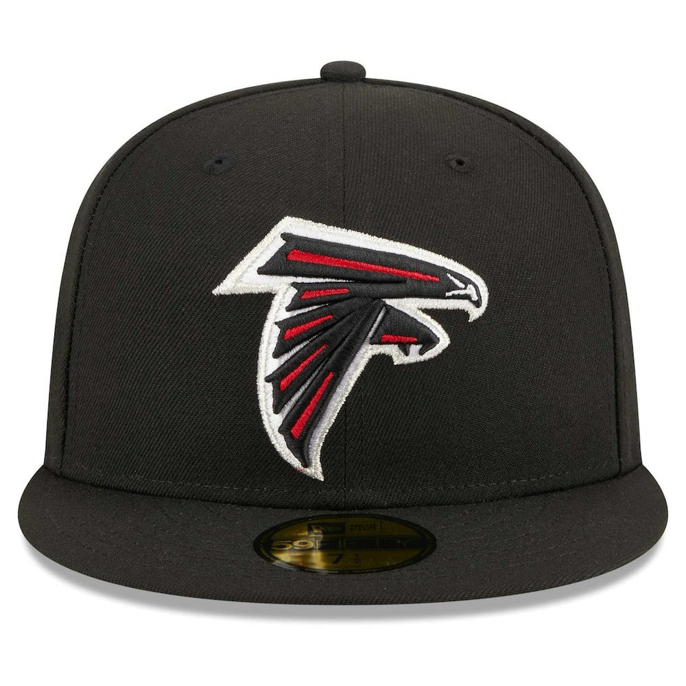 Atlanta Falcons New Era Main Patch 59FIFTY Fitted Hat Black | NFL
