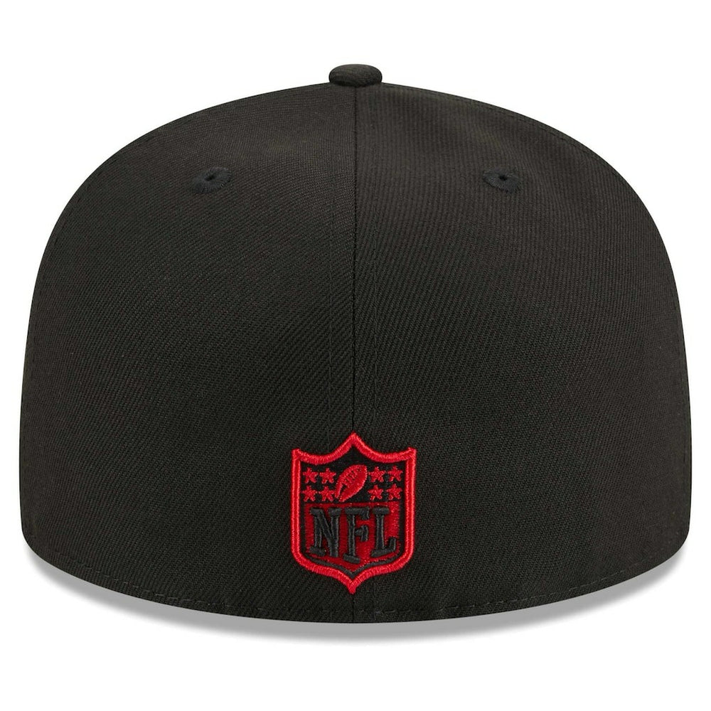 Atlanta Falcons New Era Main Patch 59FIFTY Fitted Hat Black | NFL