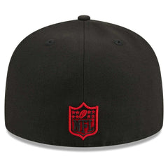 Atlanta Falcons New Era Main Patch 59FIFTY Fitted Hat Black | NFL