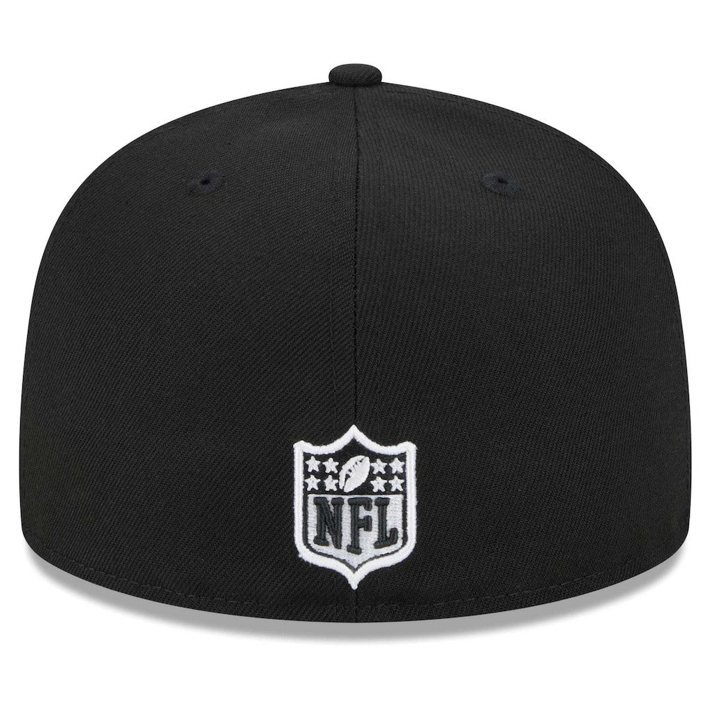 Miami Dolphins New Era Main Patch 59FIFTY Fitted Hat Black | NFL
