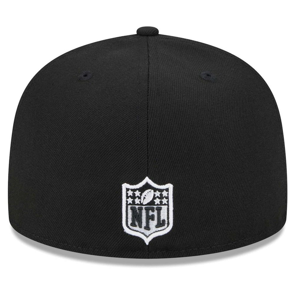 Miami Dolphins New Era Main Patch 59FIFTY Fitted Hat Black | NFL