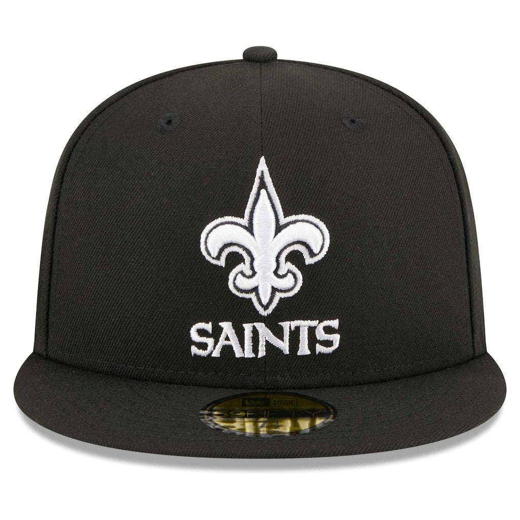 New Orleans Saints New Era Main Patch 59FIFTY Fitted Hat Black | NFL