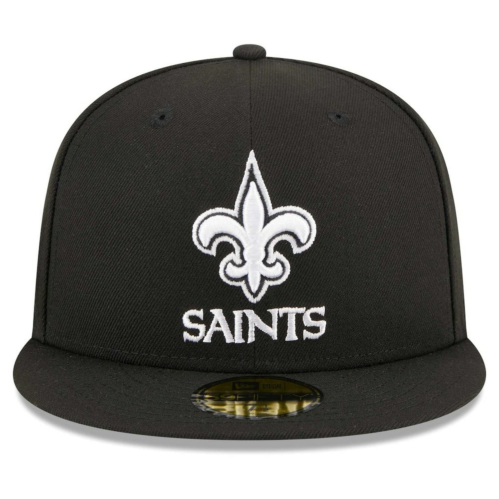 New Orleans Saints New Era Main Patch 59FIFTY Fitted Hat Black | NFL