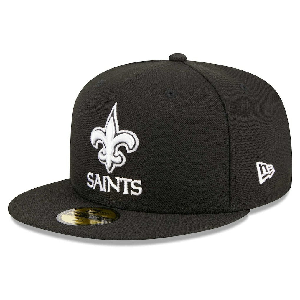 New Orleans Saints New Era Main Patch 59FIFTY Fitted Hat Black | NFL