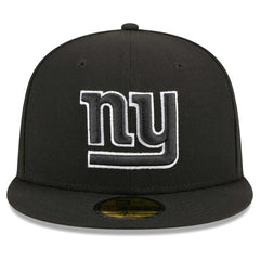 New York Giants New Era Main Patch 59FIFTY Fitted Hat Black | NFL