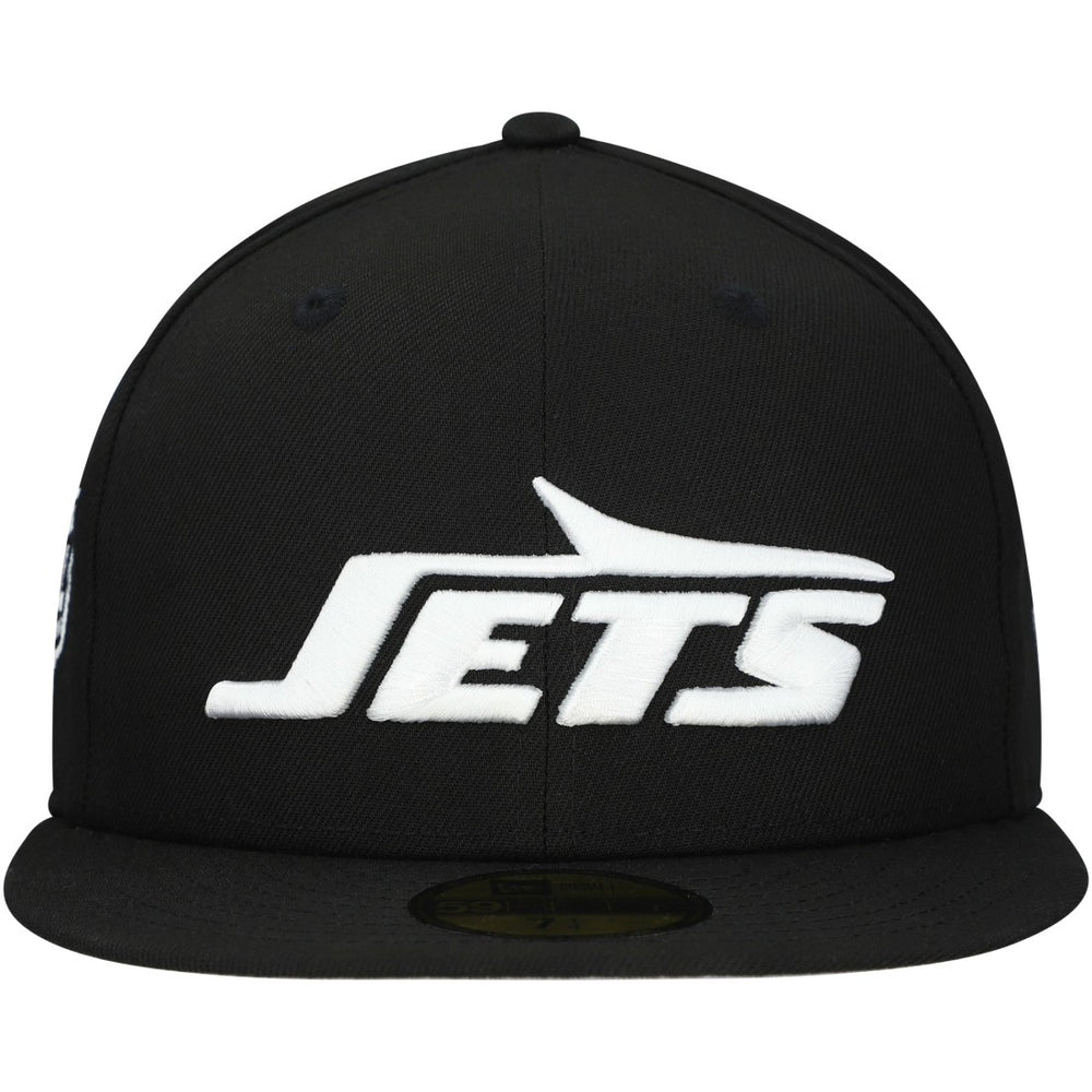 New York Jets New Era Main Patch 59FIFTY Fitted Hat Black | NFL