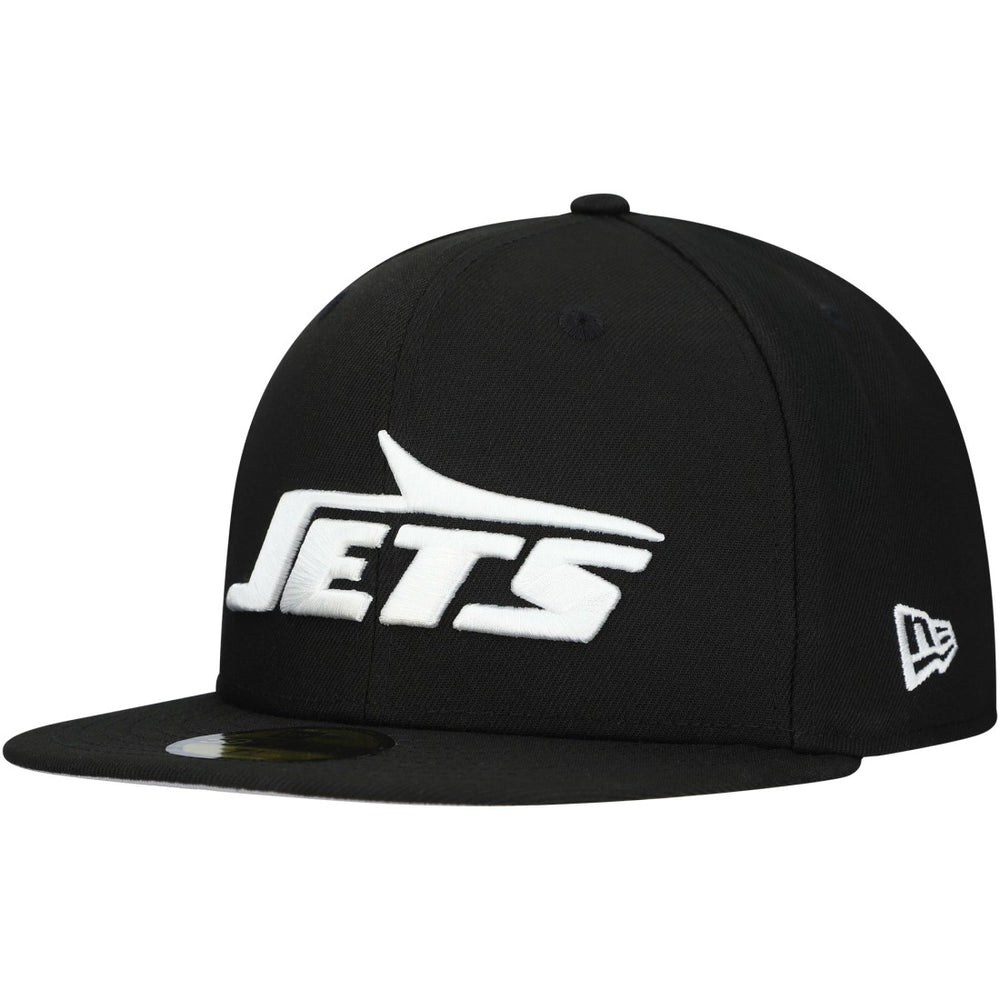 New York Jets New Era Main Patch 59FIFTY Fitted Hat Black | NFL