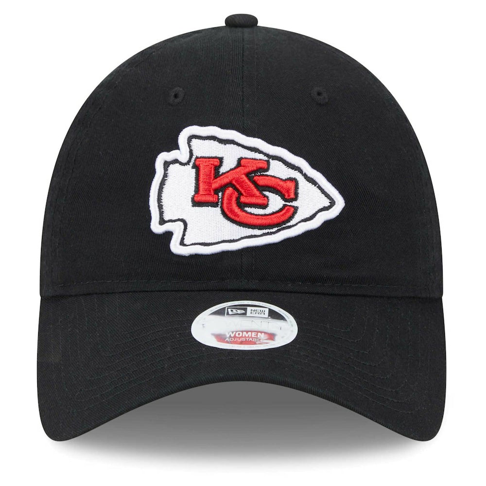 Kansas City Chiefs New Era Women's Main Core Classic 2.0 9TWENTY Adjustable Hat Black | NFL