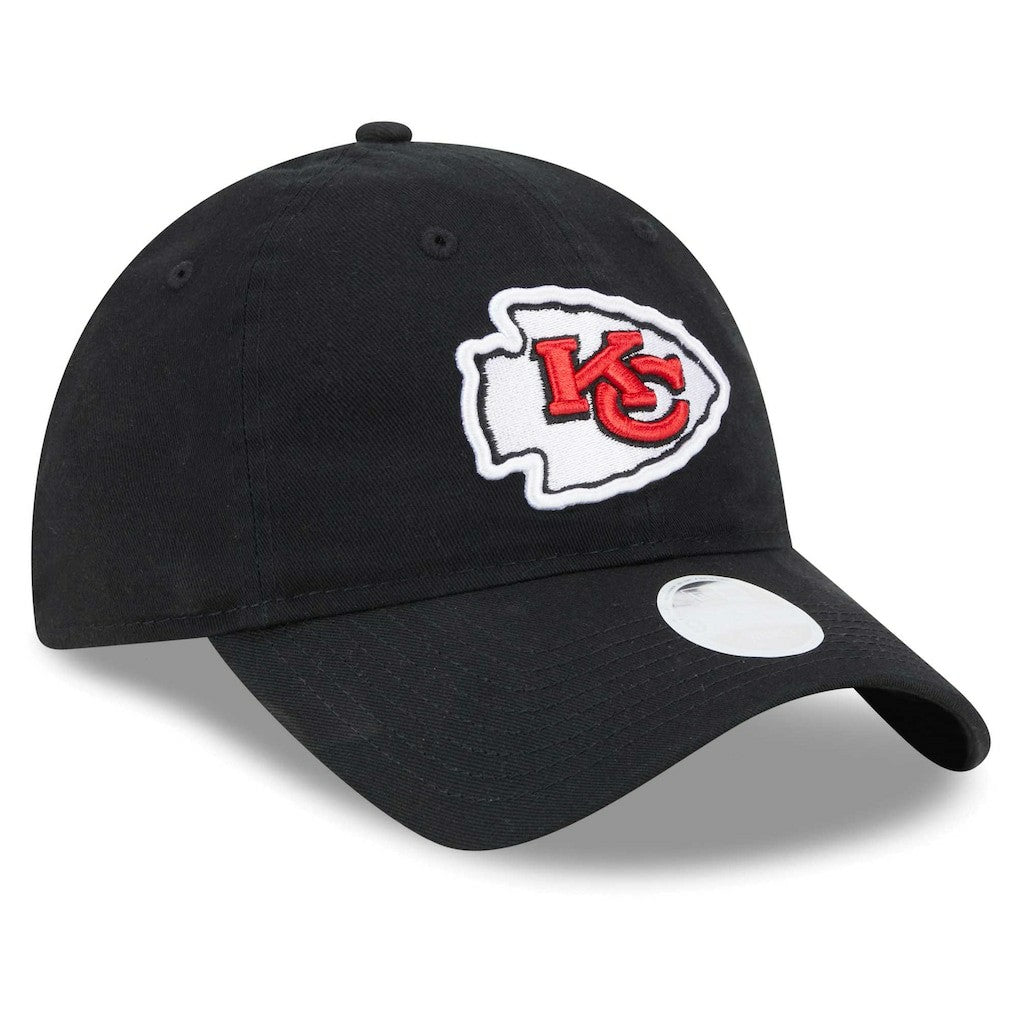 Kansas City Chiefs New Era Women's Main Core Classic 2.0 9TWENTY Adjustable Hat Black | NFL