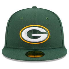 Green Bay Packers New Era Main Patch 59FIFTY Fitted Hat Green | NFL