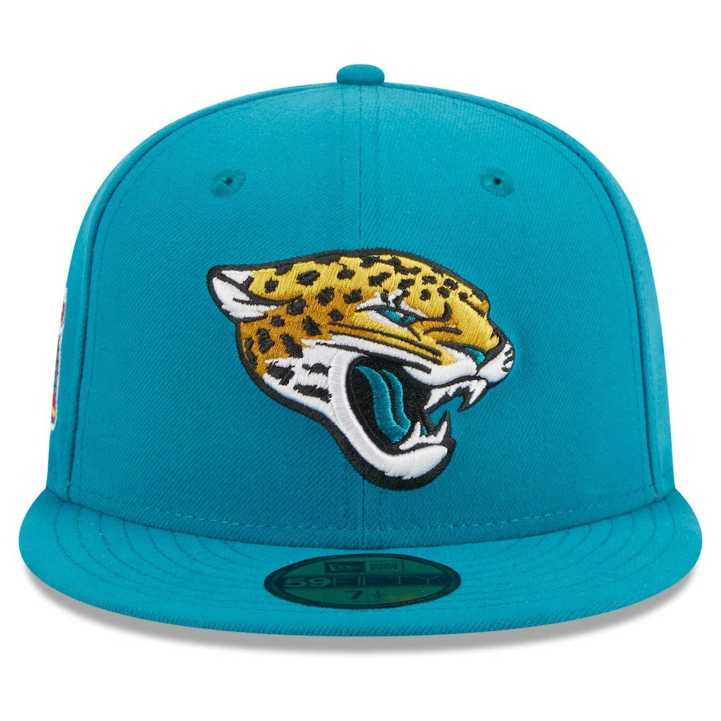 Jacksonville Jaguars New Era Main Patch 59FIFTY Fitted Hat Teal | NFL