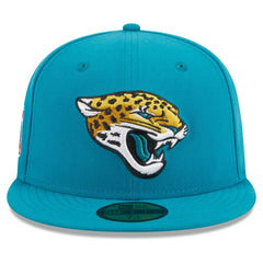 Jacksonville Jaguars New Era Main Patch 59FIFTY Fitted Hat Teal | NFL