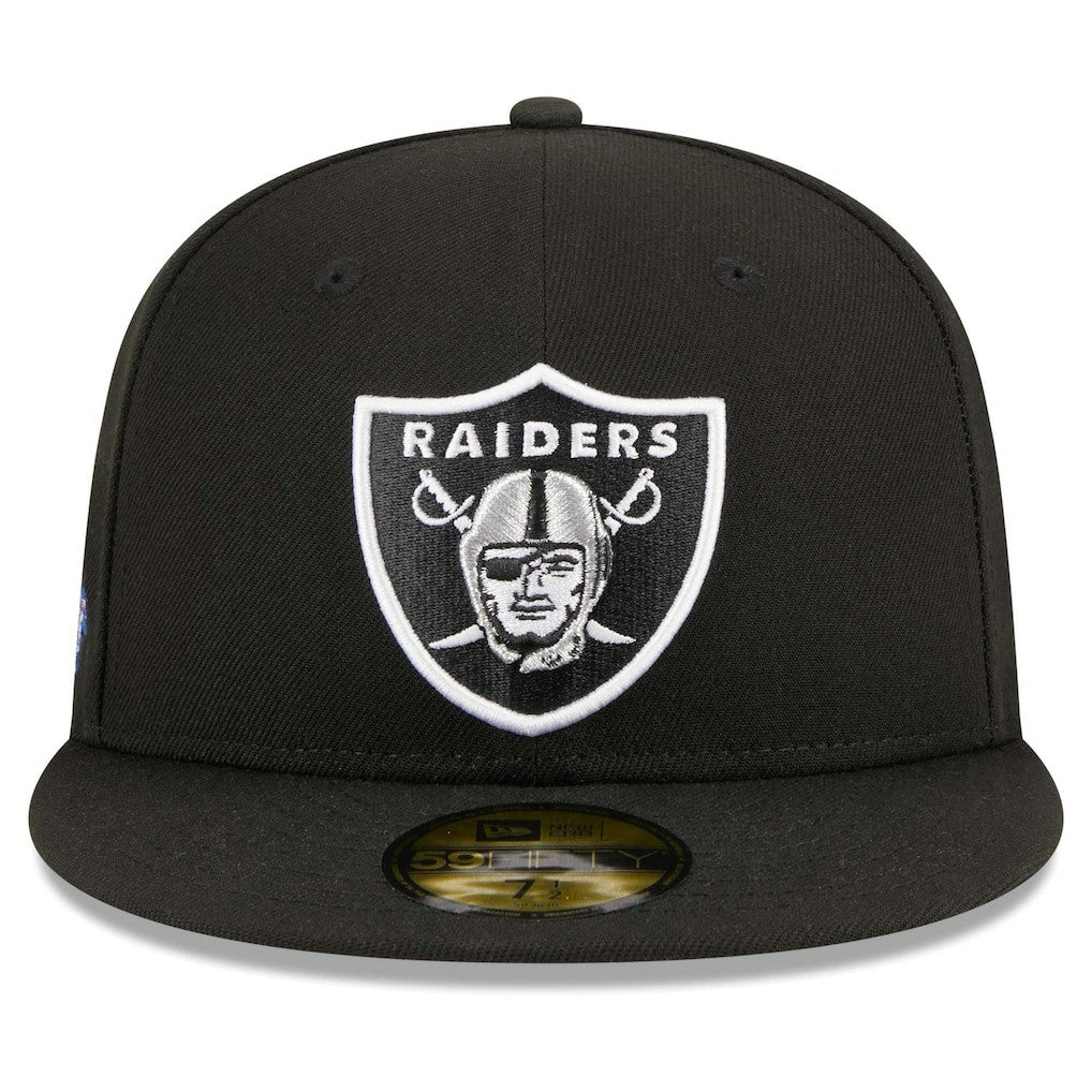 Las Vegas Raiders New Era Main Patch 59FIFTY Fitted Hat Black | NFL
