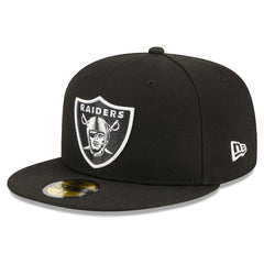 Las Vegas Raiders New Era Main Patch 59FIFTY Fitted Hat Black | NFL