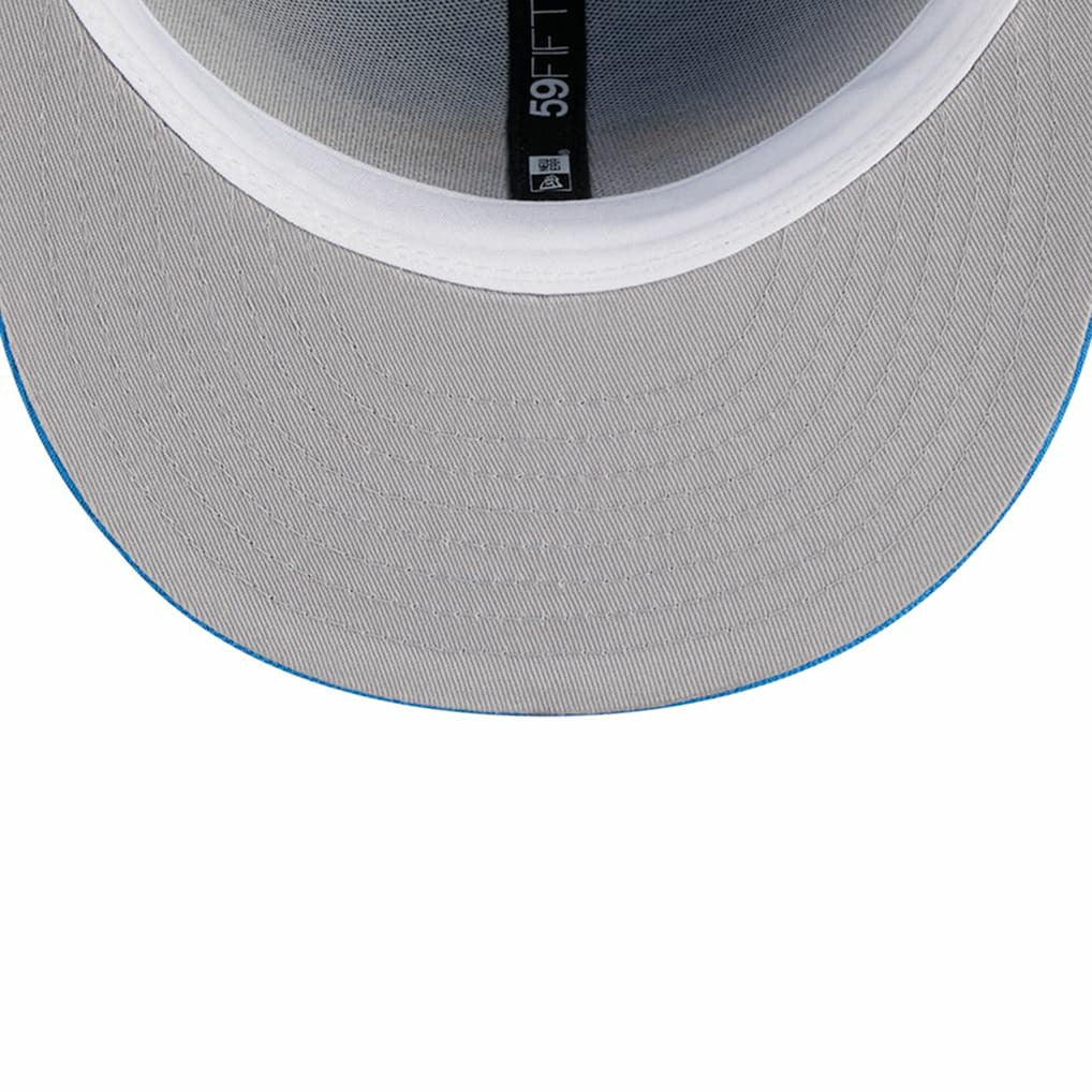 Los Angeles Chargers New Era Main Patch 59FIFTY Fitted Hat Powder Blue | NFL