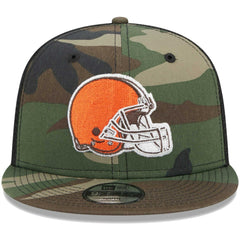 Cleveland Browns New Era Youth Main Trucker 9FIFTY Snapback Hat Camo | NFL
