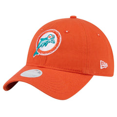 Miami Dolphins New Era Women's Throwback Main Core Classic 2.0 9TWENTY Adjustable Hat Orange | NFL