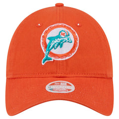 Miami Dolphins New Era Women's Throwback Main Core Classic 2.0 9TWENTY Adjustable Hat Orange | NFL