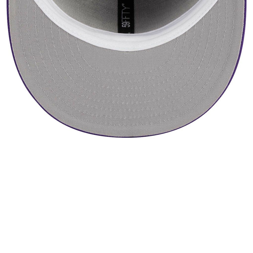 Minnesota Vikings New Era Main Patch 59FIFTY Fitted Hat Purple | NFL