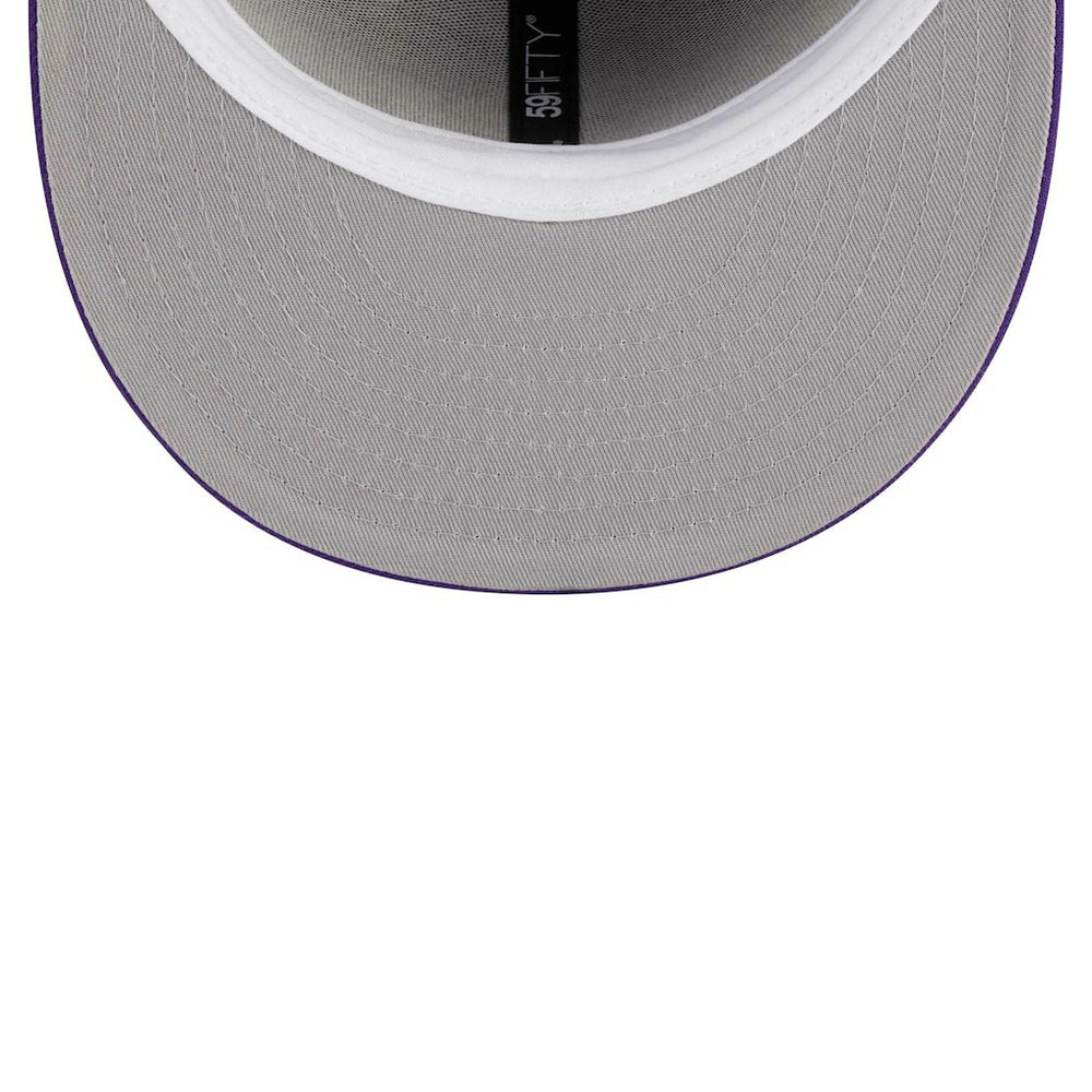 Minnesota Vikings New Era Main Patch 59FIFTY Fitted Hat Purple | NFL