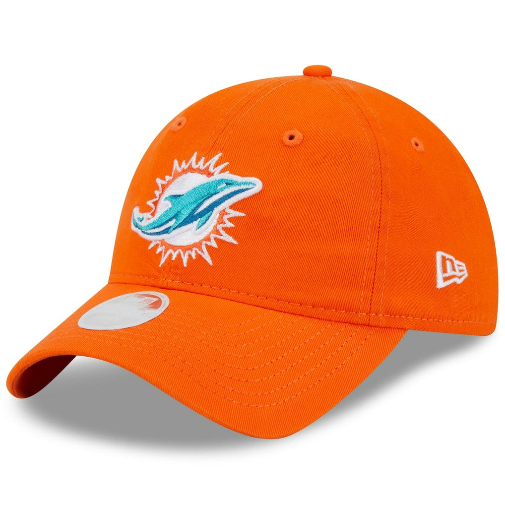 Miami Dolphins New Era Women's Main Core Classic 2.0 9TWENTY Adjustable Hat Orange | NFL