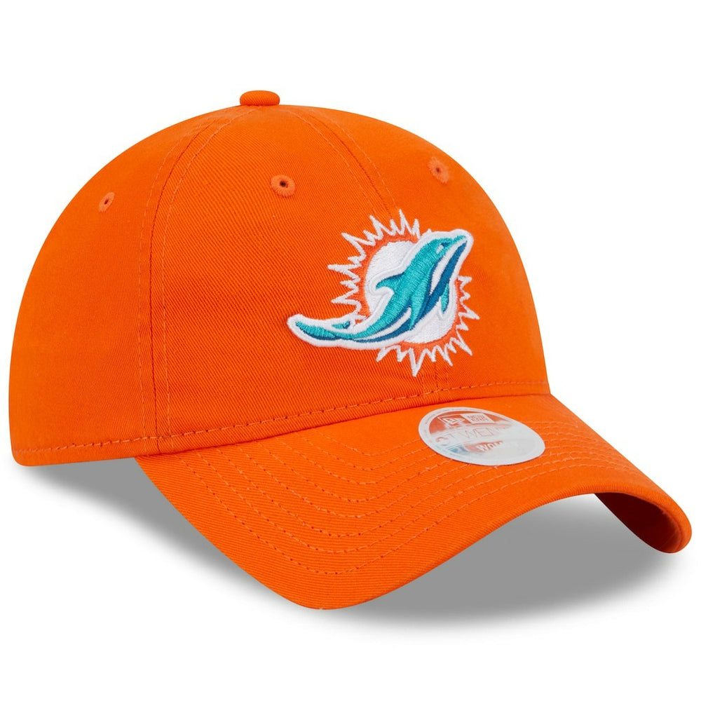 Miami Dolphins New Era Women's Main Core Classic 2.0 9TWENTY Adjustable Hat Orange | NFL
