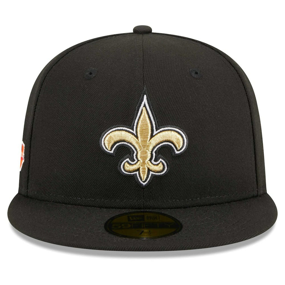 New Orleans Saints New Era Main Patch 59FIFTY Fitted Hat Black | NFL