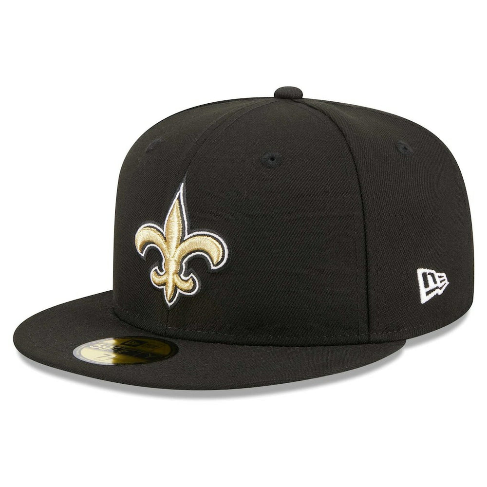 New Orleans Saints New Era Main Patch 59FIFTY Fitted Hat Black | NFL