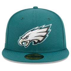 Philadelphia Eagles New Era Main Patch 59FIFTY Fitted Hat Midnight Green | NFL