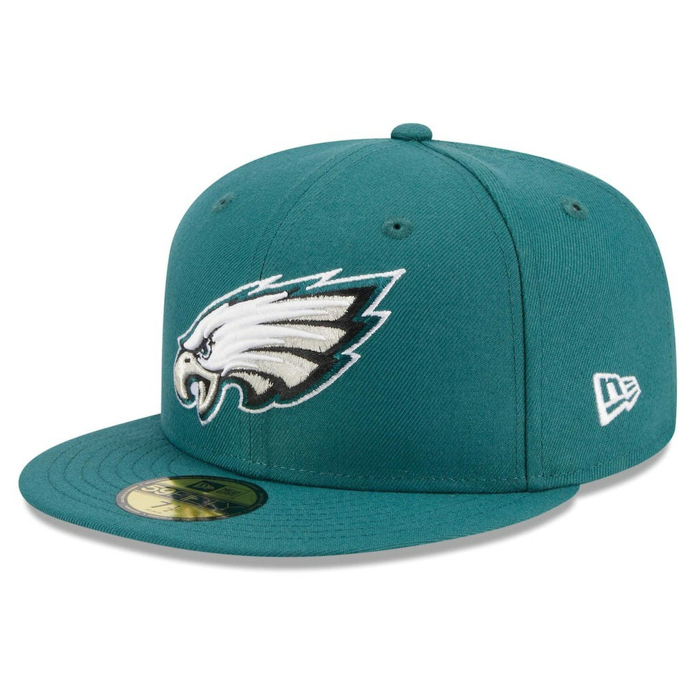 Philadelphia Eagles New Era Main Patch 59FIFTY Fitted Hat Midnight Green | NFL