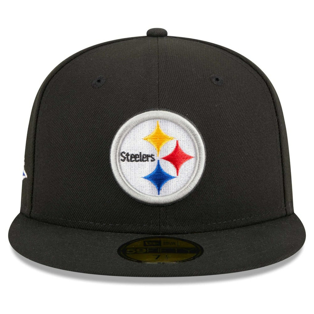 Pittsburgh Steelers New Era Main Patch 59FIFTY Fitted Hat Black | NFL
