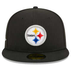 Pittsburgh Steelers New Era Main Patch 59FIFTY Fitted Hat Black | NFL