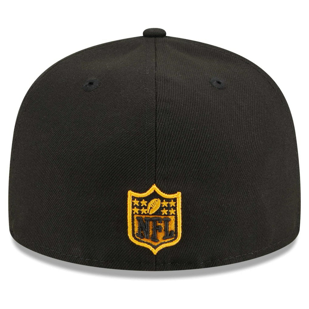 Pittsburgh Steelers New Era Main Patch 59FIFTY Fitted Hat Black | NFL