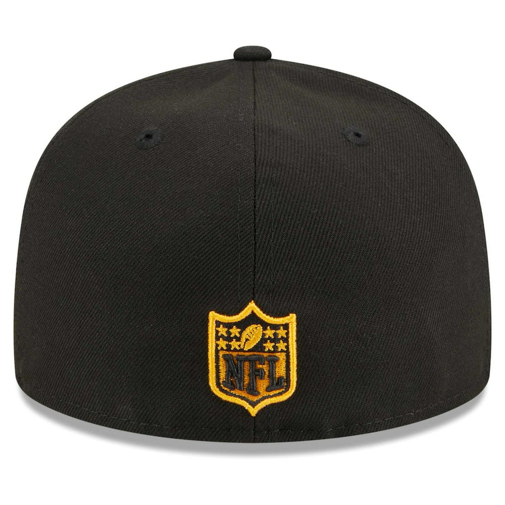 Pittsburgh Steelers New Era Main Patch 59FIFTY Fitted Hat Black | NFL