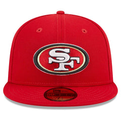 San Francisco 49ers New Era Main Patch 59FIFTY Fitted Hat Scarlet | NFL