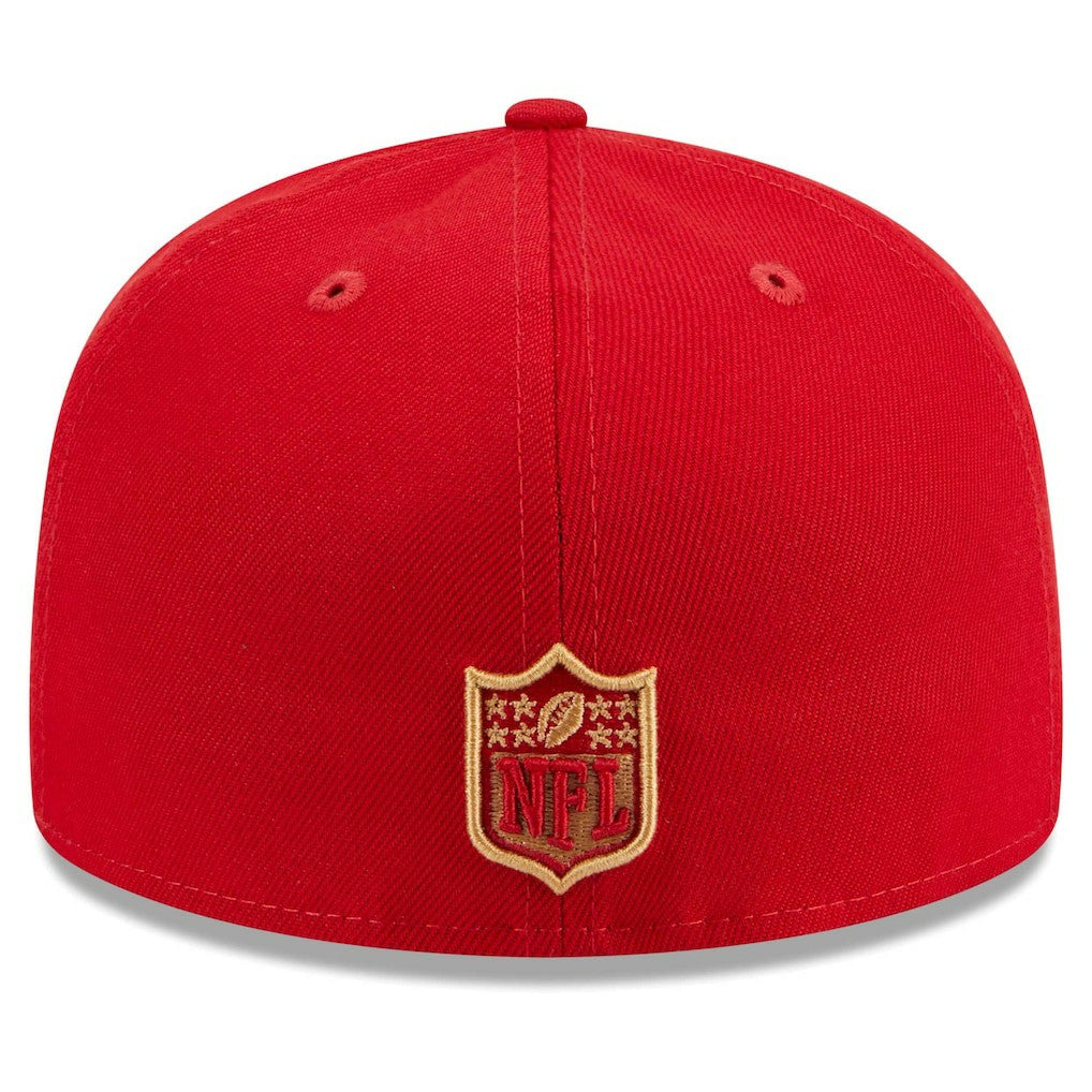 San Francisco 49ers New Era Main Patch 59FIFTY Fitted Hat Scarlet | NFL