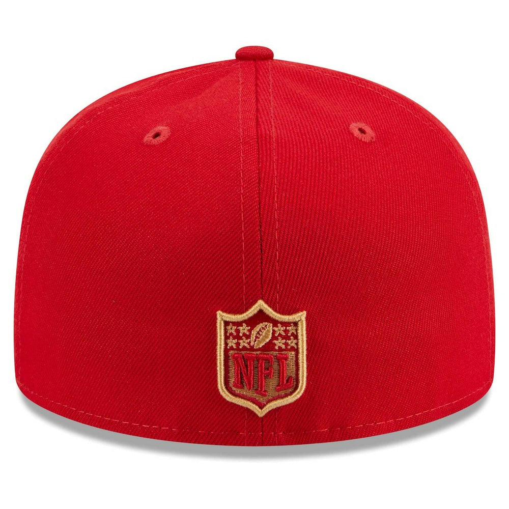 San Francisco 49ers New Era Main Patch 59FIFTY Fitted Hat Scarlet | NFL