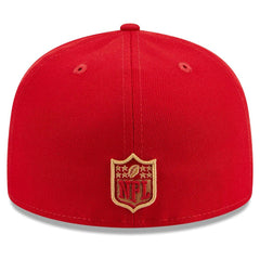 San Francisco 49ers New Era Main Patch 59FIFTY Fitted Hat Scarlet | NFL