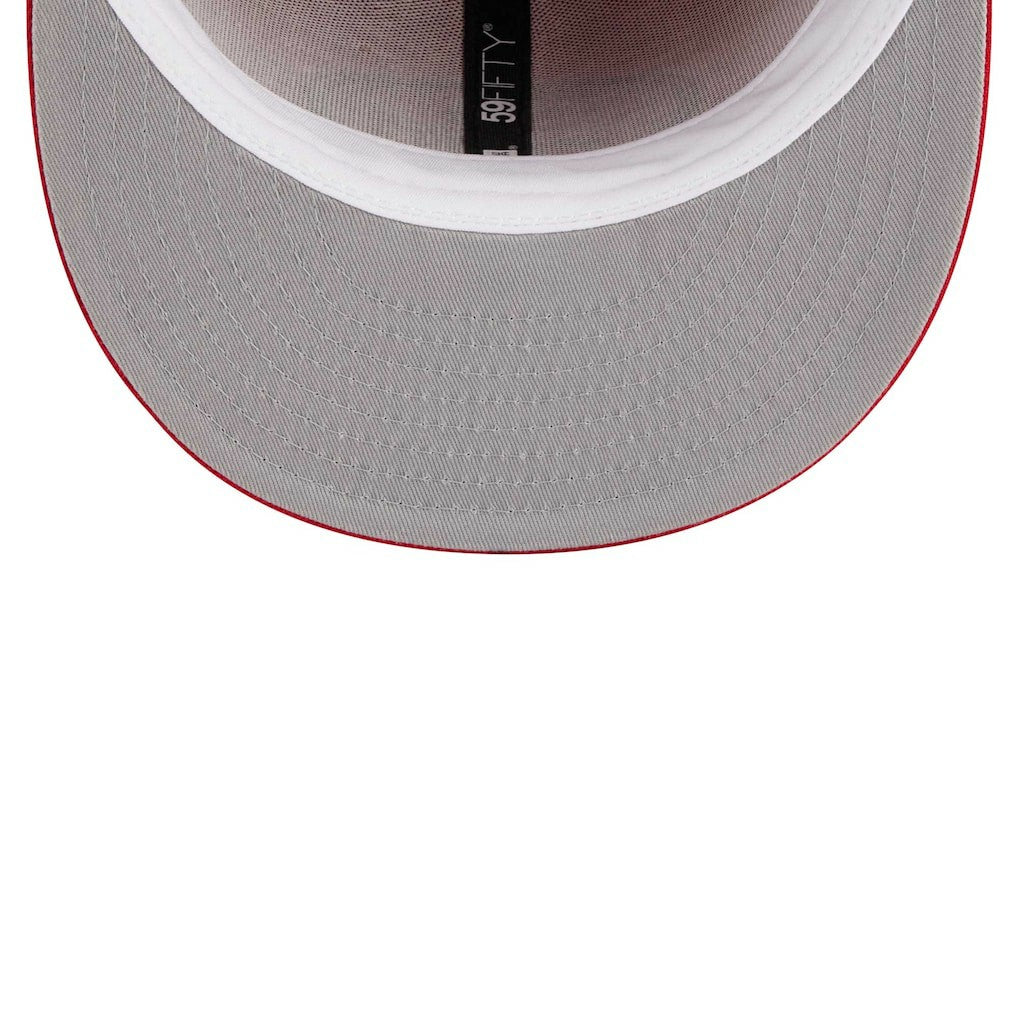 San Francisco 49ers New Era Main Patch 59FIFTY Fitted Hat Scarlet | NFL