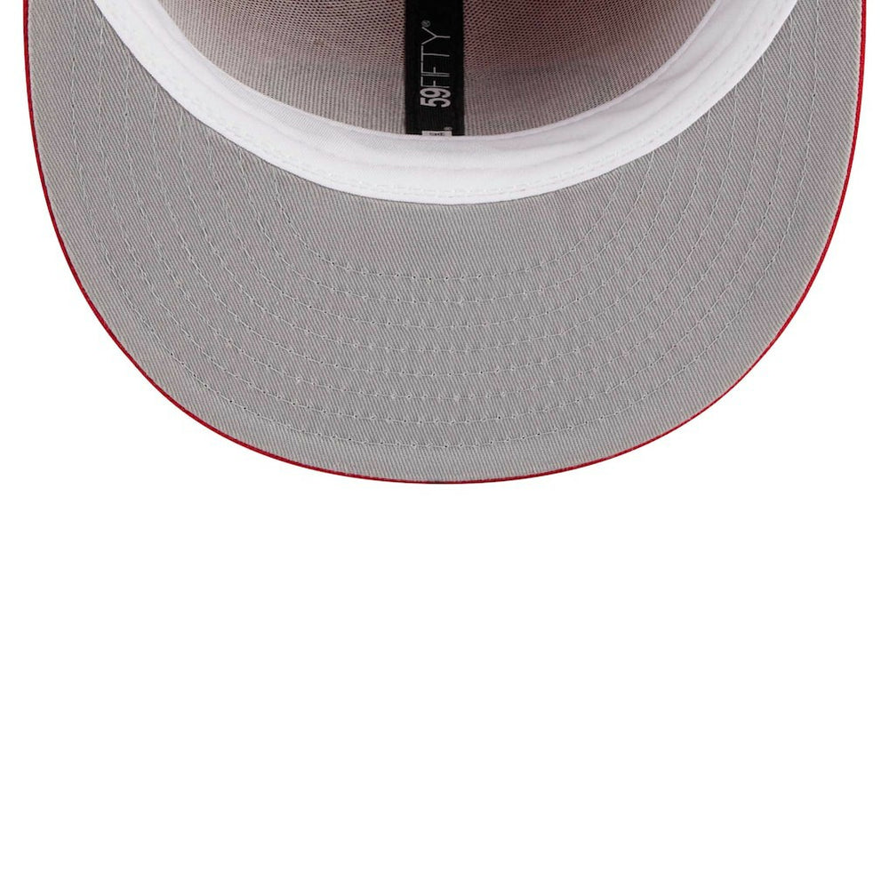 San Francisco 49ers New Era Main Patch 59FIFTY Fitted Hat Scarlet | NFL