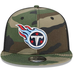 Tennessee Titans New Era Youth Main Trucker 9FIFTY Snapback Hat Camo | NFL