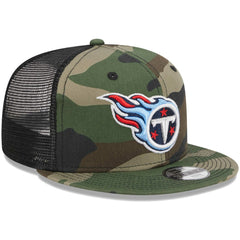 Tennessee Titans New Era Youth Main Trucker 9FIFTY Snapback Hat Camo | NFL