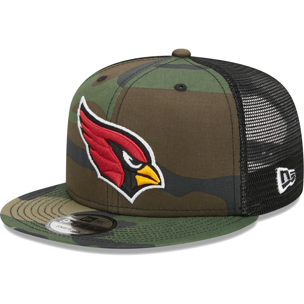 Arizona Cardinals New Era Main Trucker 9FIFTY Snapback Hat Camo | NFL