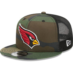 Arizona Cardinals New Era Main Trucker 9FIFTY Snapback Hat Camo | NFL