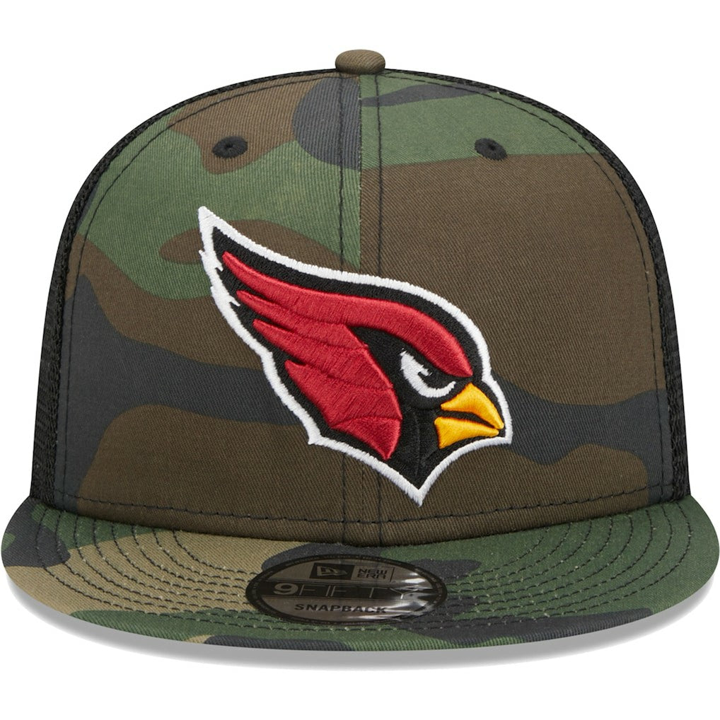 Arizona Cardinals New Era Main Trucker 9FIFTY Snapback Hat Camo | NFL